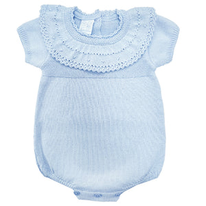 Granlei Knit Romper Blue