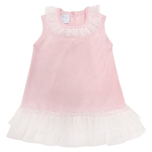 Granlei Tulle Knit Dress Pink