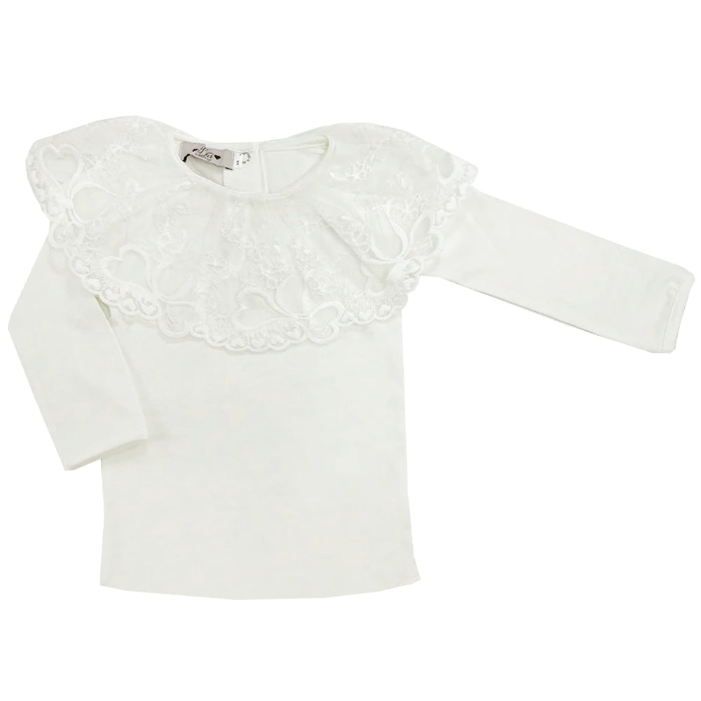 Phi Lace Tshirt Ivory