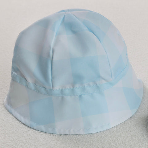 Meia Pata Check Bucket Hat Blue