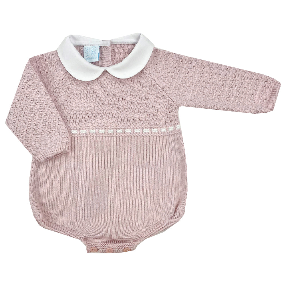 Granlei Contrast Romper Dusky Pink