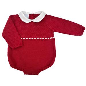 Granlei Contrast Romper Red