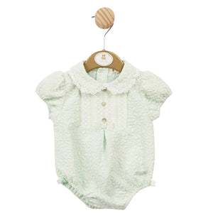 Mintini Collared Romper Mint