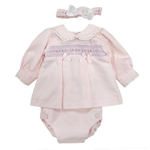 Pretty Originals Dress and Knickers Outfit Pale Pink