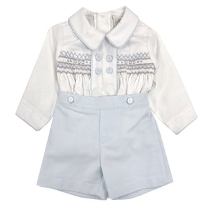 Pretty Originals Shorts and Shirt Outfit Pale blue/white