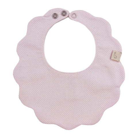 Baby Gi Cotton Scollop Bib Pink