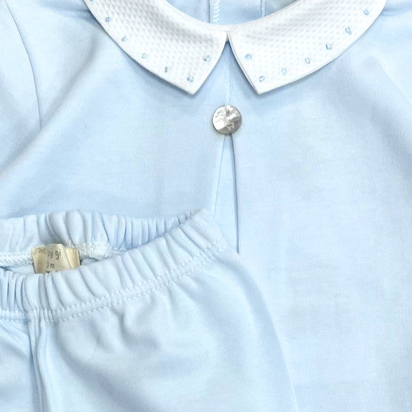 Baby Gi Spot Collar 2 Piece Blue