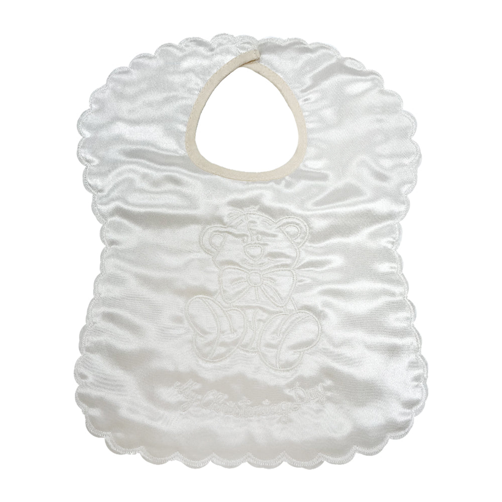 Christening Day Bib cream