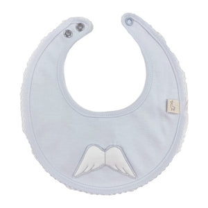 Baby Gi Cotton Angel Wings Bib Blue