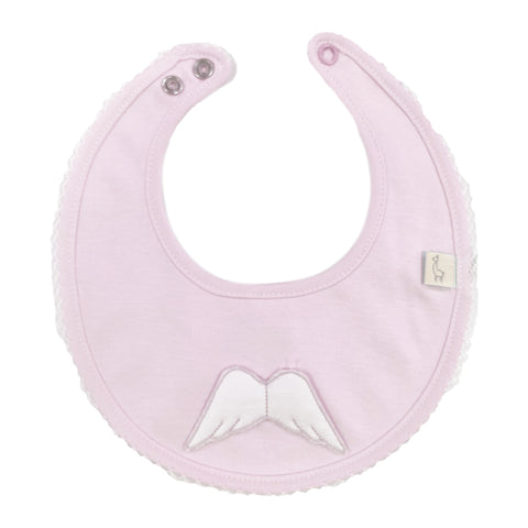 Baby Gi Cotton Angel Wings Bib Pink