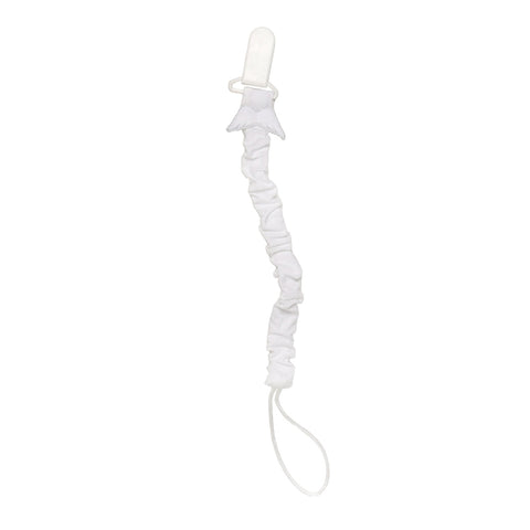 Baby Gi Cotton Wings Dummy Clip White