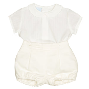 Granlei Shirt Shorts Set Cream