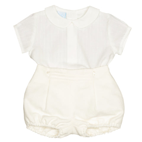 Granlei Shirt Shorts Set Cream