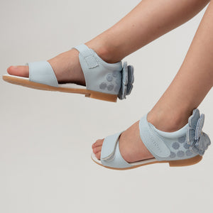 Caramelo Bow Back Sandals Blue