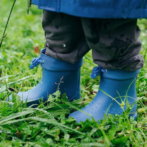 Igor Ankle Drawstring Wellies Blue