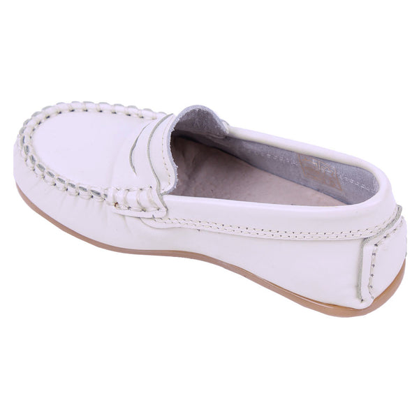 TNY Leather Loafer Cream