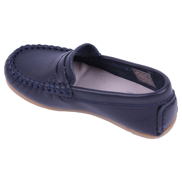 TNY Leather Loafer Navy