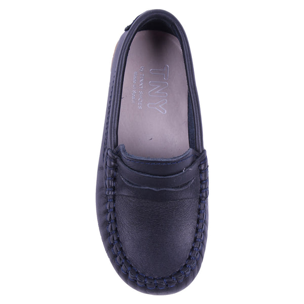 TNY Leather Loafer Navy