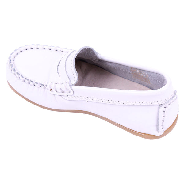TNY Leather Loafer White
