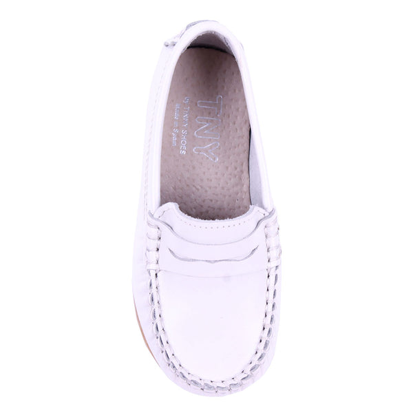 TNY Leather Loafer White