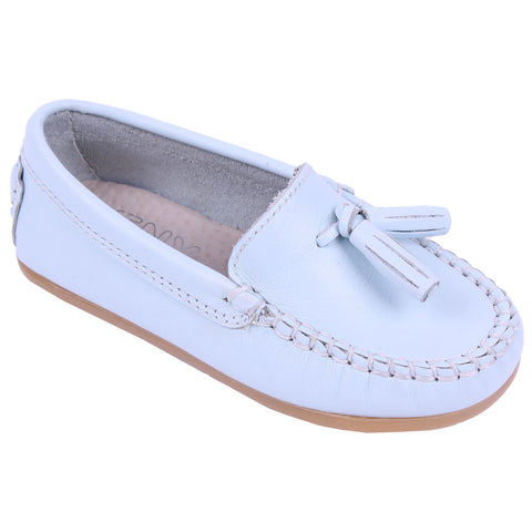 TNY Leather Tassle Loafer Blue