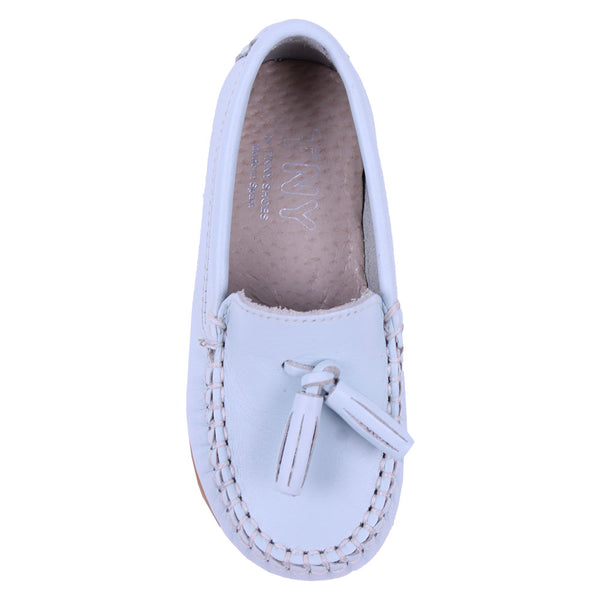 TNY Leather Tassle Loafer Blue