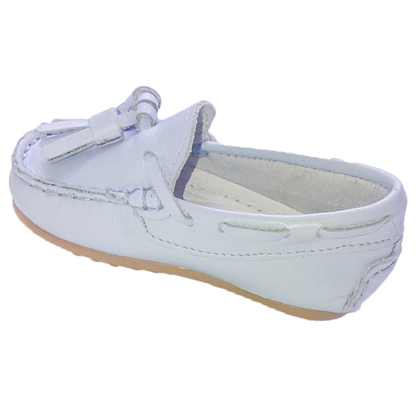 Pretty Originals Leather Tassel Loafer Pale Blue