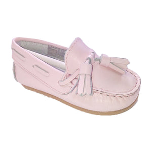 Pretty Originals Leather Tassel Loafer Pink