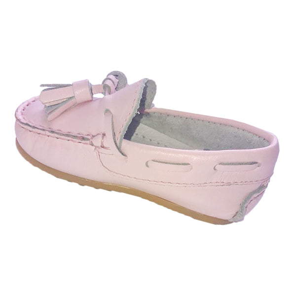 Pretty Originals Leather Tassel Loafer Pink