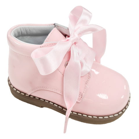 Andanines Patent Leather Boot Pink