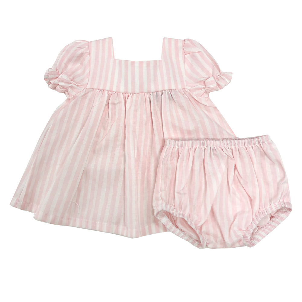 Babidu Stripe 2 Piece Set Pink