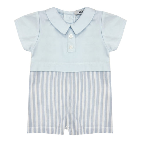 Babidu Stripe Romper Blue