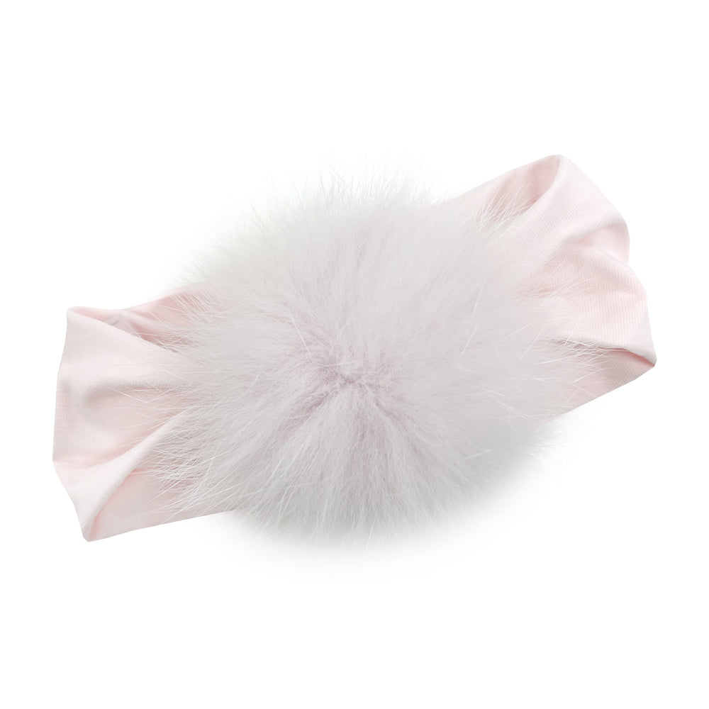 Barcellino Pink Pom Headband