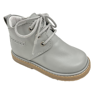 Borboleta Zachary Grey Leather Lace Boots