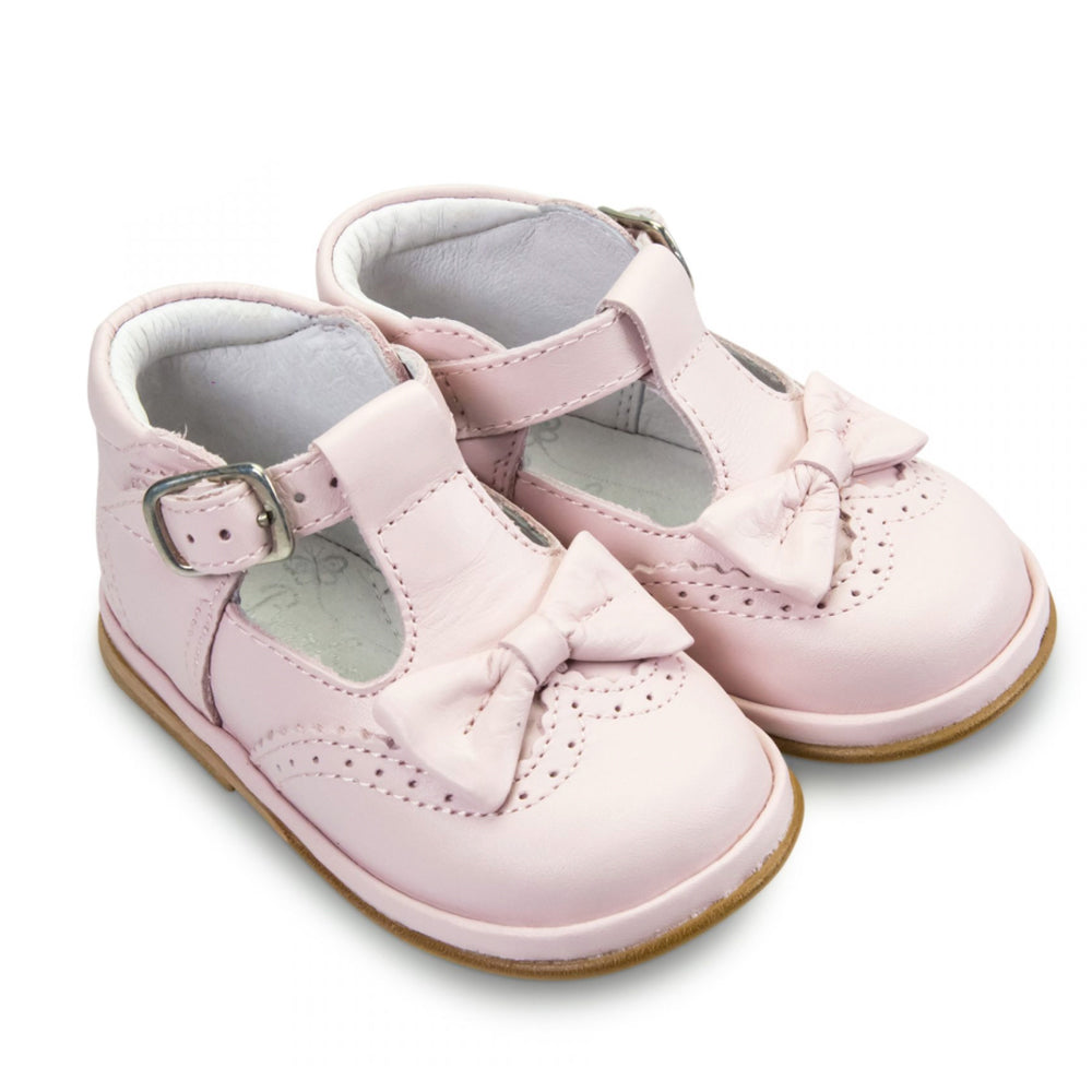 Borboleta Lidia T-bar Bow Shoe Pink