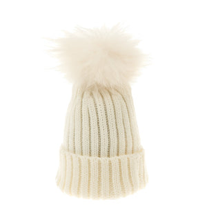 Bowtique London Matching Pom Hat Cream