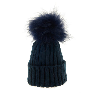 Bowtique London Matching Pom Hat Navy