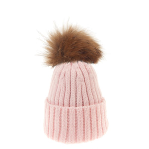 Bowtique London Neutral Pom Hat Pink