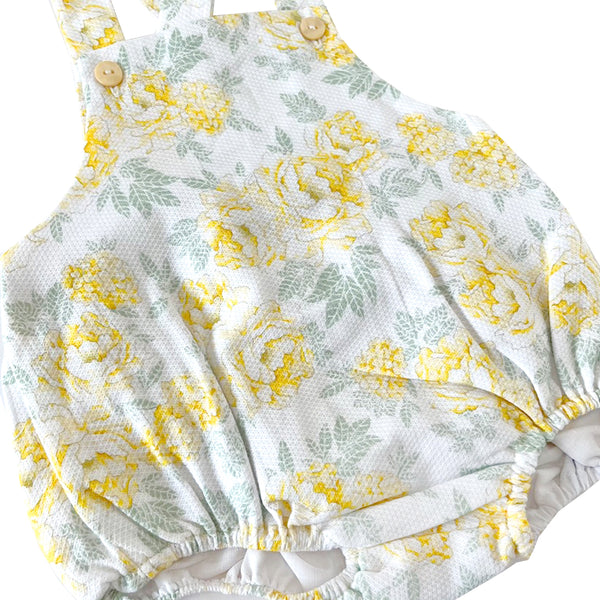 Carmen Vazquez Ricittos Floral Lemon Romper