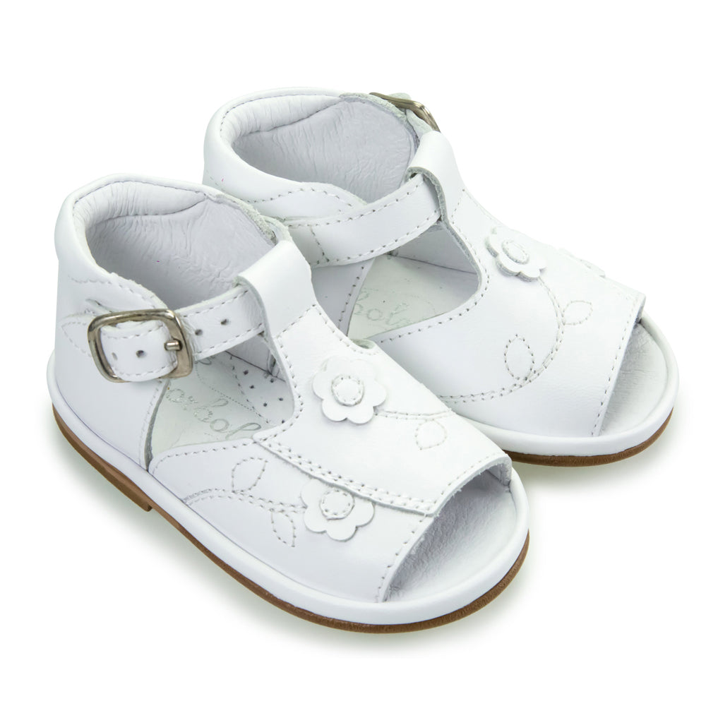 Borboleta Cecelia Sandals White Leather