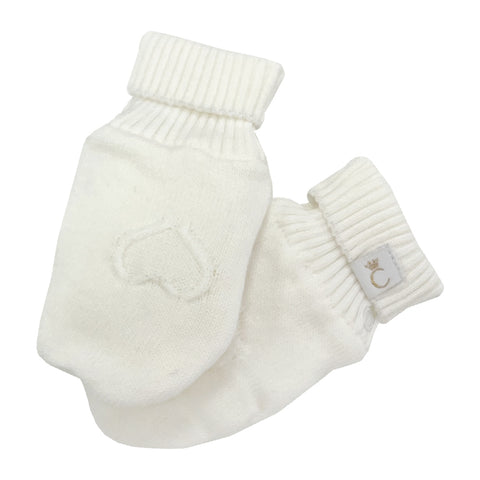 Caramelo Knitted Mittens Cream