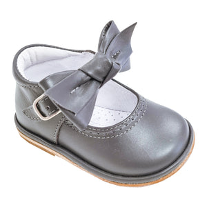 Borboleta Vitoria Leather Grey Shoes