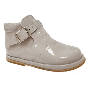 Borboleta Diego Patent Leather Boots Grey