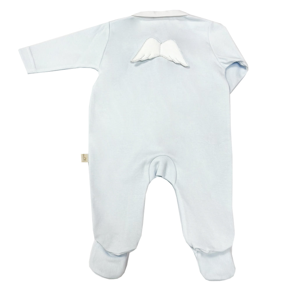 Baby Gi Cotton Angel Wing Sleepsuit Blue