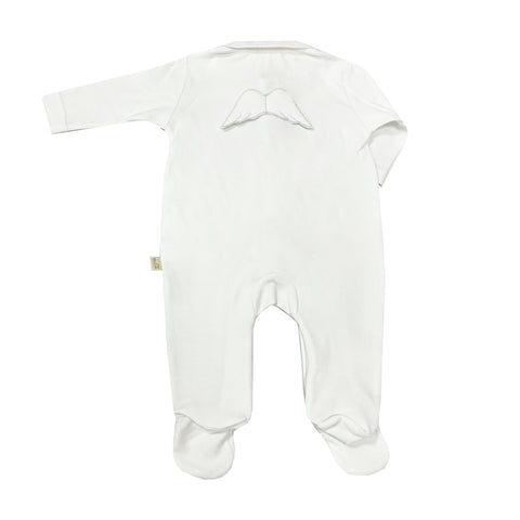Baby Gi Cotton Angel Wing Sleepsuit White