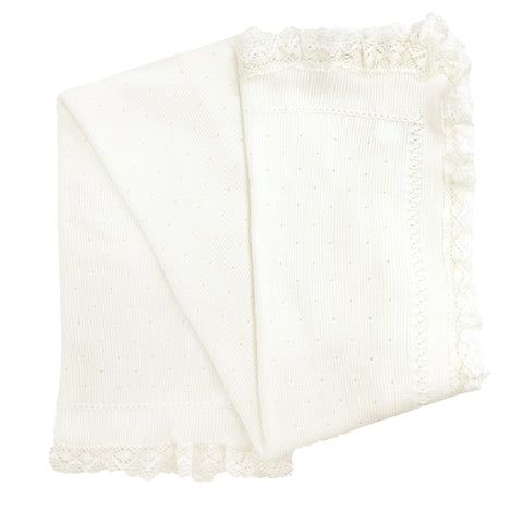 Granlei Lace Blanket Cream