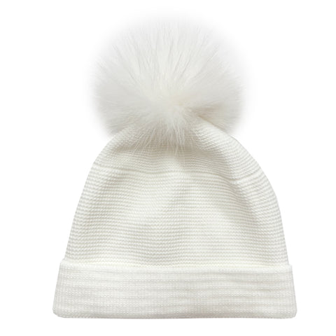 Granlei Fur Pom Pom Hat Cream