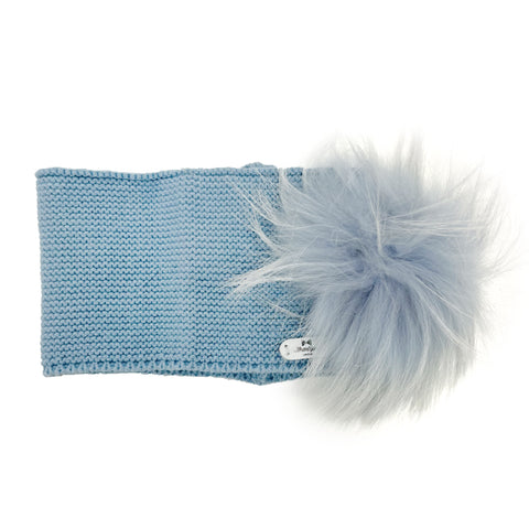 Bowtique London Matching Pom Head Band Blue