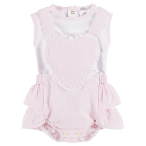 Deolinda Heart Dungaree Set