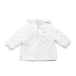 Mintini Quilted White Coat